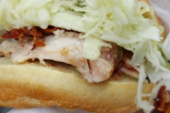 Schweinebraten-Brötchen "mit alles"